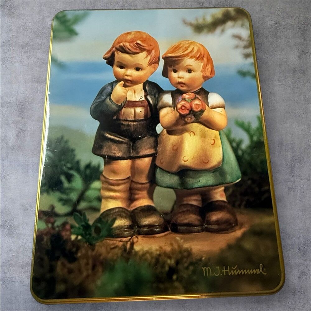 M.J. Hummel HUM 220 “We Congratulate” Collectible Tin Vintage Decorative Box